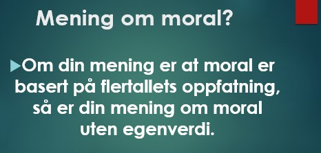 Moralsk oppfatning
